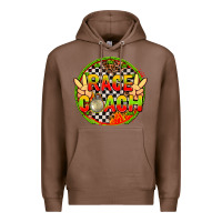 Chestnut Race coach with leopard and peace hand Premium Hoodie - AdoDesignShop