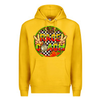 Lemon Race coach with leopard and peace hand Premium Hoodie - AdoDesignShop