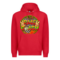 Red Race coach with leopard and peace hand Premium Hoodie - AdoDesignShop