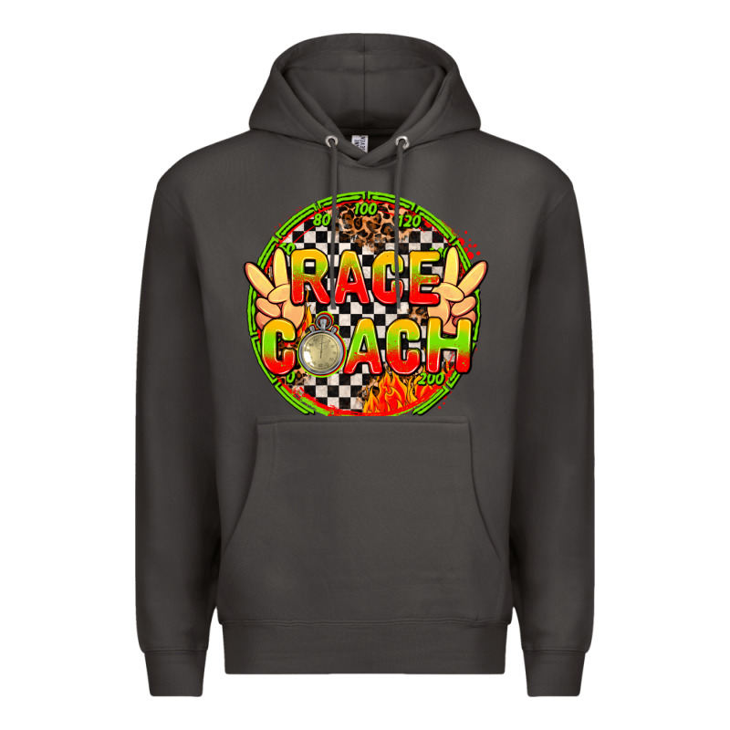 Race Coach With Leopard And Peace Hand Premium Hoodie by AdoDesignShop | Teevron
