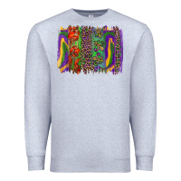 Heather Grey mardi gras brushstroke Premium Sweatshirt - RanaPortraitStore