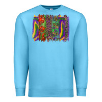 Ocean Blue mardi gras brushstroke Premium Sweatshirt - RanaPortraitStore
