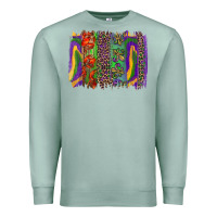 Seafoam mardi gras brushstroke Premium Sweatshirt - RanaPortraitStore