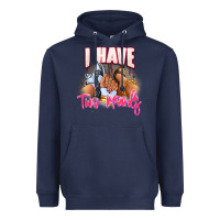 Navy I have two moods sneaker and heels Heavyweight Hoodie - RanaPortraitStore