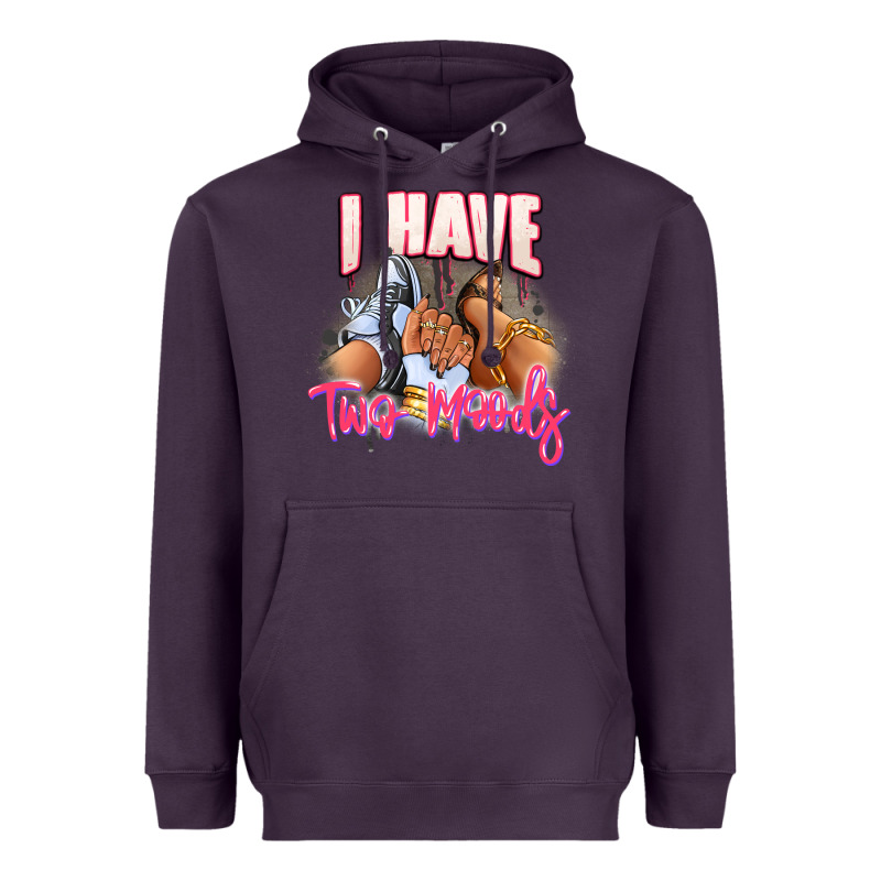 I Have Two Moods Sneaker And Heels Heavyweight Hoodie by RanaPortraitStore | Teevron