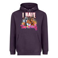 Plum I have two moods sneaker and heels Heavyweight Hoodie - RanaPortraitStore