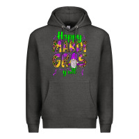 Charcoal Heather happy mardi gras y'all gnome Premium Hoodie - JahusDesignShop