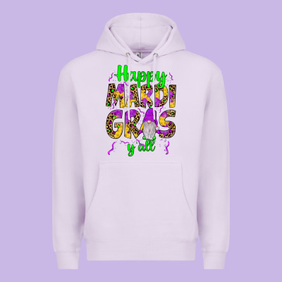 Happy Mardi Gras Y'all Gnome Premium Hoodie Designed By Jahusdesignshop