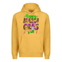 Mustard happy mardi gras y'all gnome Premium Hoodie - JahusDesignShop