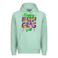 Seafoam happy mardi gras y'all gnome Premium Hoodie - JahusDesignShop