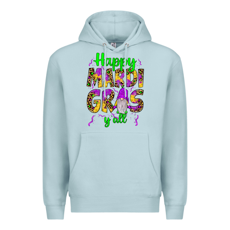 Happy Mardi Gras Y'all Gnome Premium Hoodie by JahusDesignShop | Teevron