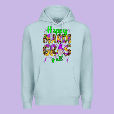 Happy Mardi Gras Y'all Gnome Premium Hoodie Designed By Jahusdesignshop