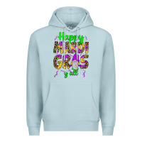 Blue Mist happy mardi gras y'all gnome Premium Hoodie - JahusDesignShop
