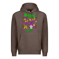 Coffee happy mardi gras y'all gnome Premium Hoodie - JahusDesignShop