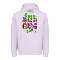 Lilac happy mardi gras y'all gnome Premium Hoodie - JahusDesignShop