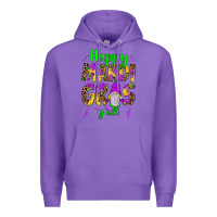 Purple happy mardi gras y'all gnome Premium Hoodie - JahusDesignShop