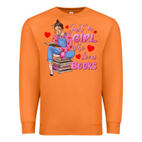 Carrot just a girl who loves books Premium Sweatshirt - texasbilliewilder