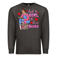 Smoke just a girl who loves books Premium Sweatshirt - texasbilliewilder
