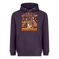 Plum Have a melanin Christmas black girl sneakers Heavyweight Hoodie - RanaPortraitStore