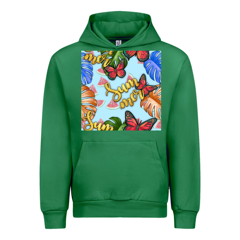 Summer And Leaf Seamless Pattern Urban Hoodie by BundleAndBundleShop | Teevron