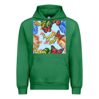 Emerald summer and leaf seamless pattern Urban Hoodie - BundleAndBundleShop
