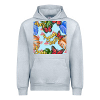 Heather Grey summer and leaf seamless pattern Urban Hoodie - BundleAndBundleShop