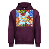 Mauve Wine summer and leaf seamless pattern Urban Hoodie - BundleAndBundleShop