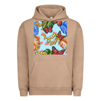 Pigment Burro summer and leaf seamless pattern Urban Hoodie - BundleAndBundleShop