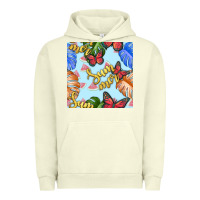 Pigment Pistachio summer and leaf seamless pattern Urban Hoodie - BundleAndBundleShop