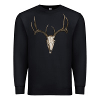 Black deer skull Premium Sweatshirt - RanaPortraitStore