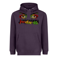 Plum Juneteenth eyes Heavyweight Hoodie - RanaPortraitStore
