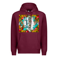 Burgundy blessed teacher tumbler Premium Hoodie - BundleAndBundleShop