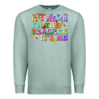 Seafoam its me hi im the teacher its me Premium Sweatshirt - texasbilliewilder