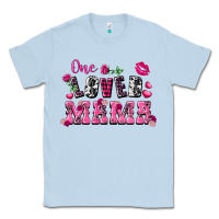 Dusty Blue one loved mama valentine's day Classic Tee - FaDigitalArtStudio