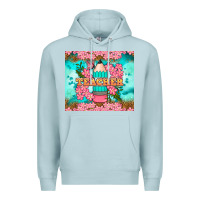 Blue Mist teacher floral pencil tumbler Premium Hoodie - BundleAndBundleShop
