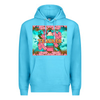 Ocean Blue teacher floral pencil tumbler Premium Hoodie - BundleAndBundleShop