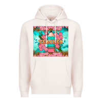 Pale Pink teacher floral pencil tumbler Premium Hoodie - BundleAndBundleShop