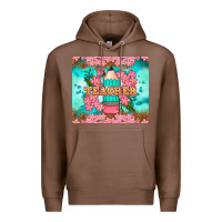 Chestnut teacher floral pencil tumbler Premium Hoodie - BundleAndBundleShop