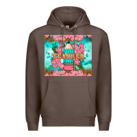 Coffee teacher floral pencil tumbler Premium Hoodie - BundleAndBundleShop