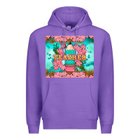 Purple teacher floral pencil tumbler Premium Hoodie - BundleAndBundleShop