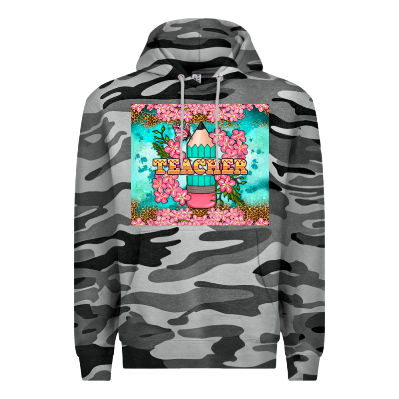 Teacher Floral Pencil Tumbler Premium Hoodie by BundleAndBundleShop | Teevron