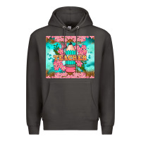 Smoke teacher floral pencil tumbler Premium Hoodie - BundleAndBundleShop