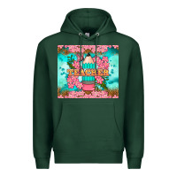 Sports Green teacher floral pencil tumbler Premium Hoodie - BundleAndBundleShop