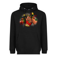 Black Juneteenth black girl sneakers Heavyweight Hoodie - RanaPortraitStore