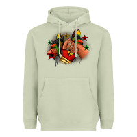 Matcha Juneteenth black girl sneakers Heavyweight Hoodie - RanaPortraitStore