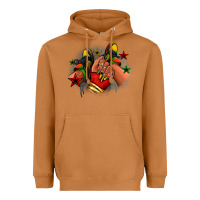 Meerkat Juneteenth black girl sneakers Heavyweight Hoodie - RanaPortraitStore