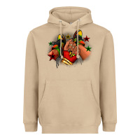 Mushroom Juneteenth black girl sneakers Heavyweight Hoodie - RanaPortraitStore