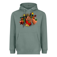 Sage Juneteenth black girl sneakers Heavyweight Hoodie - RanaPortraitStore