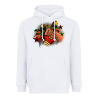 White Juneteenth black girl sneakers Heavyweight Hoodie - RanaPortraitStore