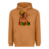 Meerkat Juneteenth freedom afro woman Heavyweight Hoodie - RanaPortraitStore
